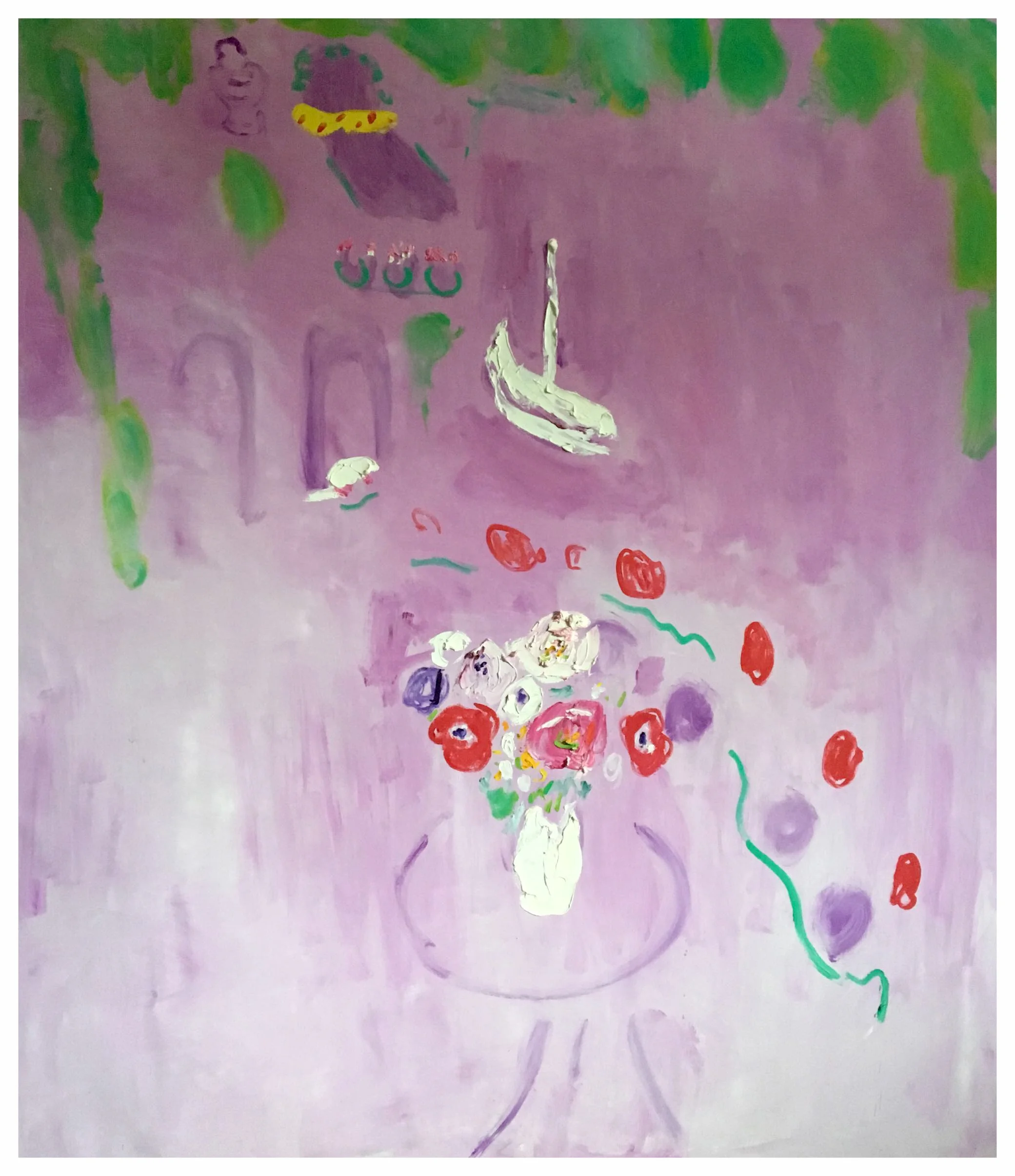 Villa L’Incanto (The Enchanted), Positano II, Oil on linen, 57¾ x 50 in.