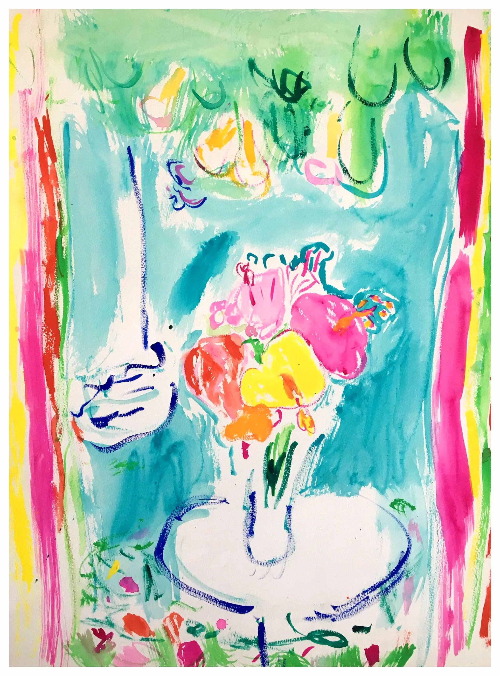 Untitled, Watercolor on paper, 29¾ x 22 in.