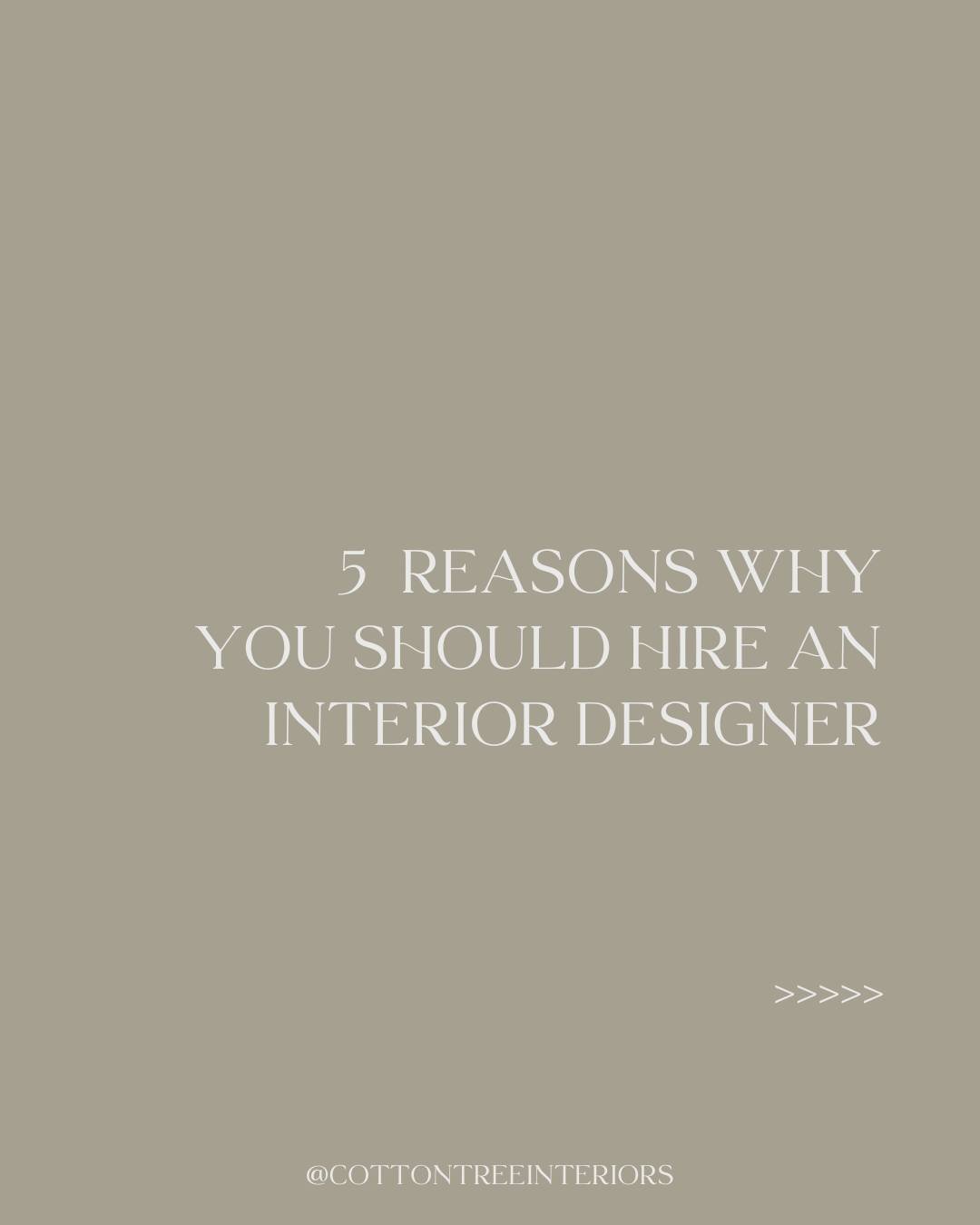 There are countless reasons why you should work with an interior designer, but these are the 5 we think are the most significant. From helping you find the right suppliers for the job, to saving you money, and because it is great fun... of course! 

