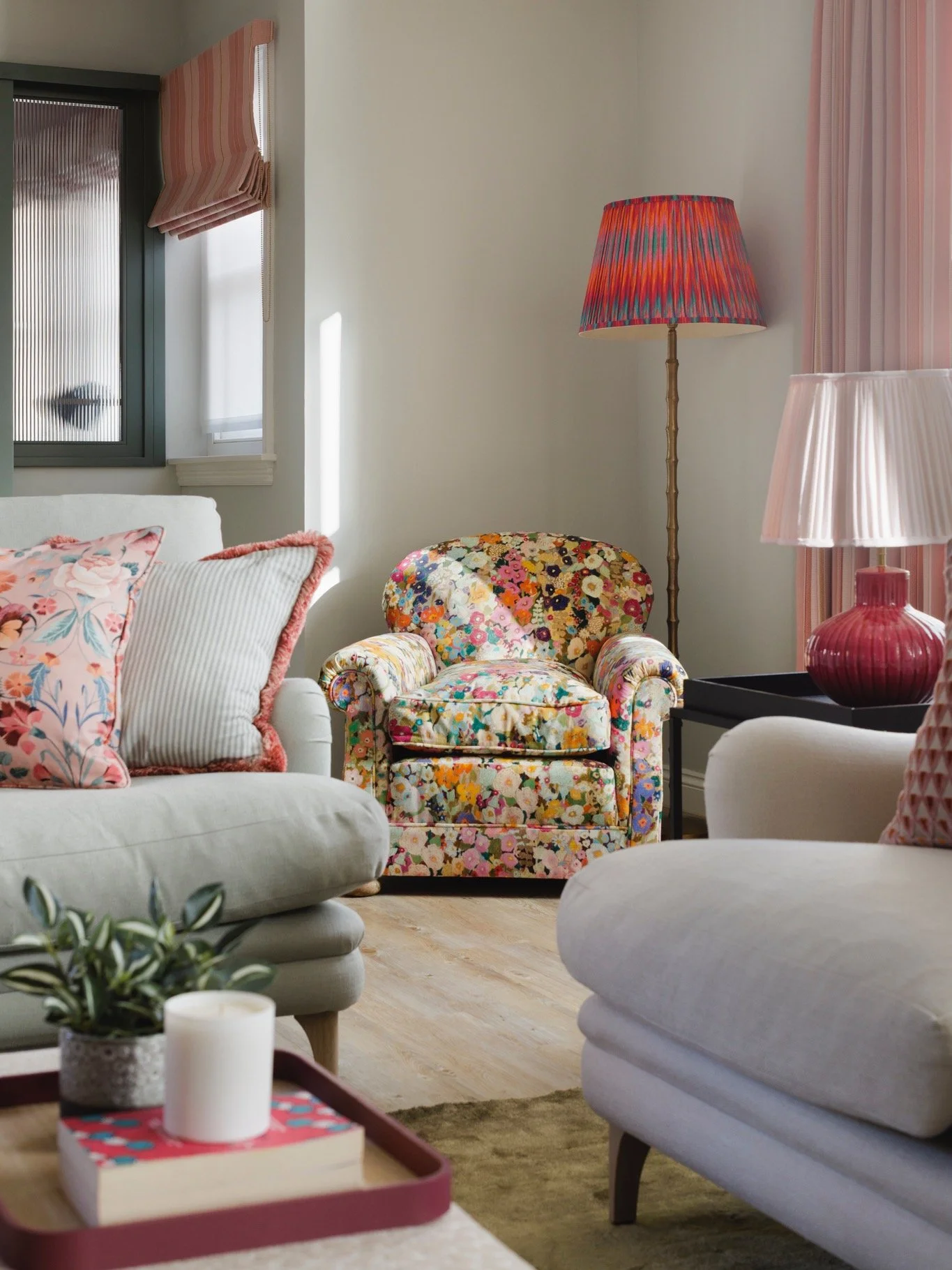 The story of creating a sitting room that balances calm and character, designed around a client's travels, a well-loved armchair, and a fabric that started it all ✨

Every great room starts somewhere, and for this one, it started with a fabric. Our c
