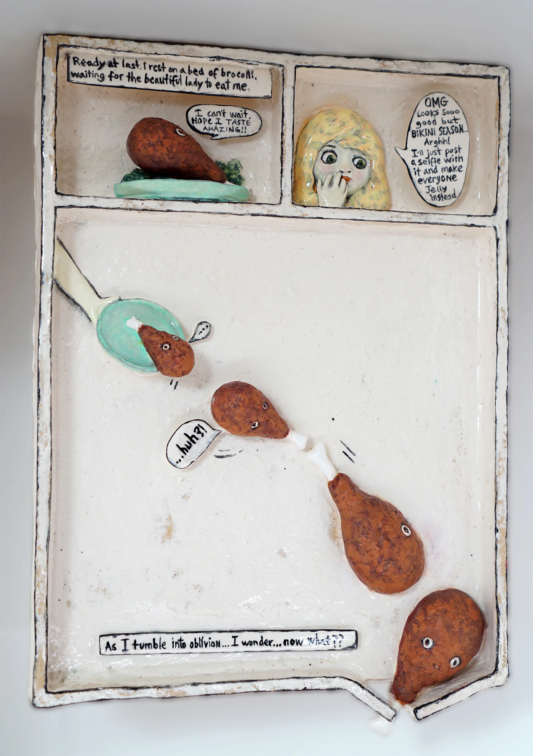  Ceramic Comic Book Page 2, 2016 