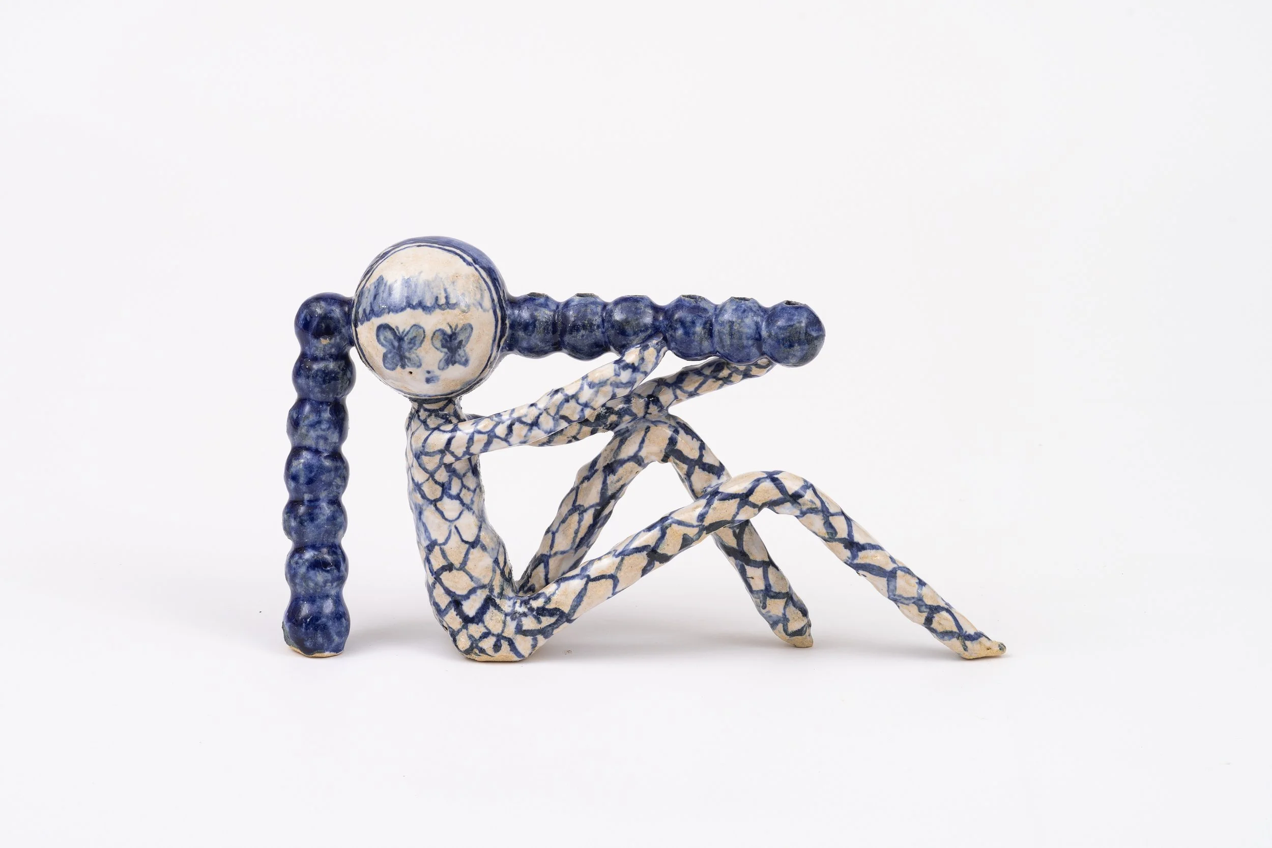   Sitting Dude with Balls , 2023 Photo by Gary Mamay courtesy of Strollgarden 