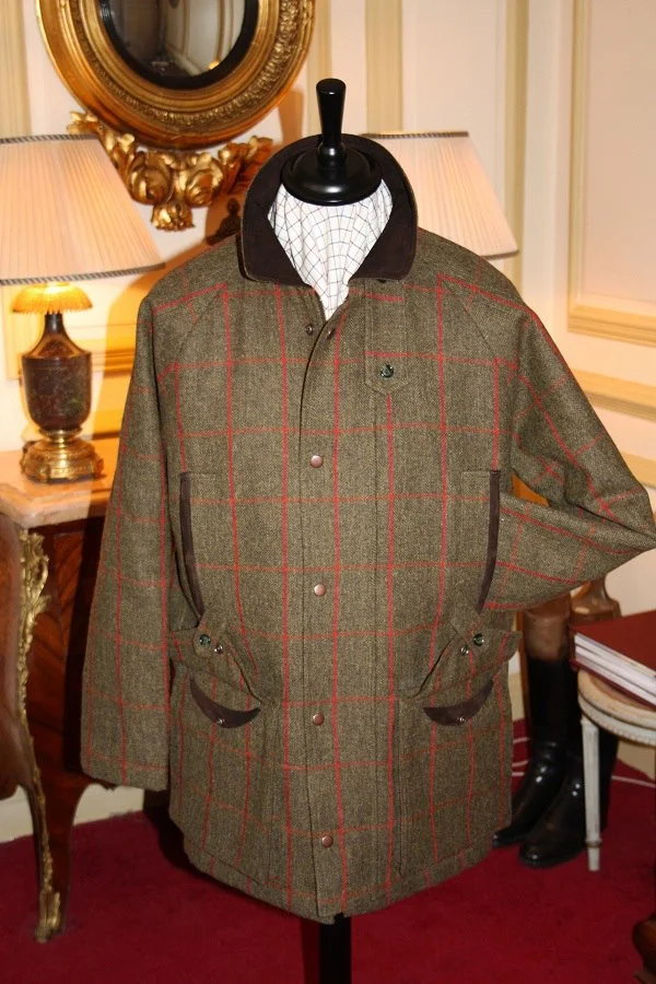 Quilted Tweed Field Coat