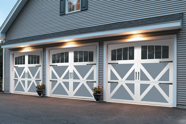 Carriage House Collection. These steel garage doors provide durability along with the beauty of wood garage doors.