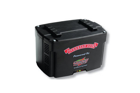 Battery backup. The Battery Back-up provides reliable garage door operation when there is a power outage.