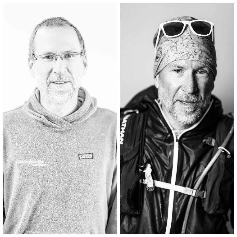 Image of John Brower before and after long hike