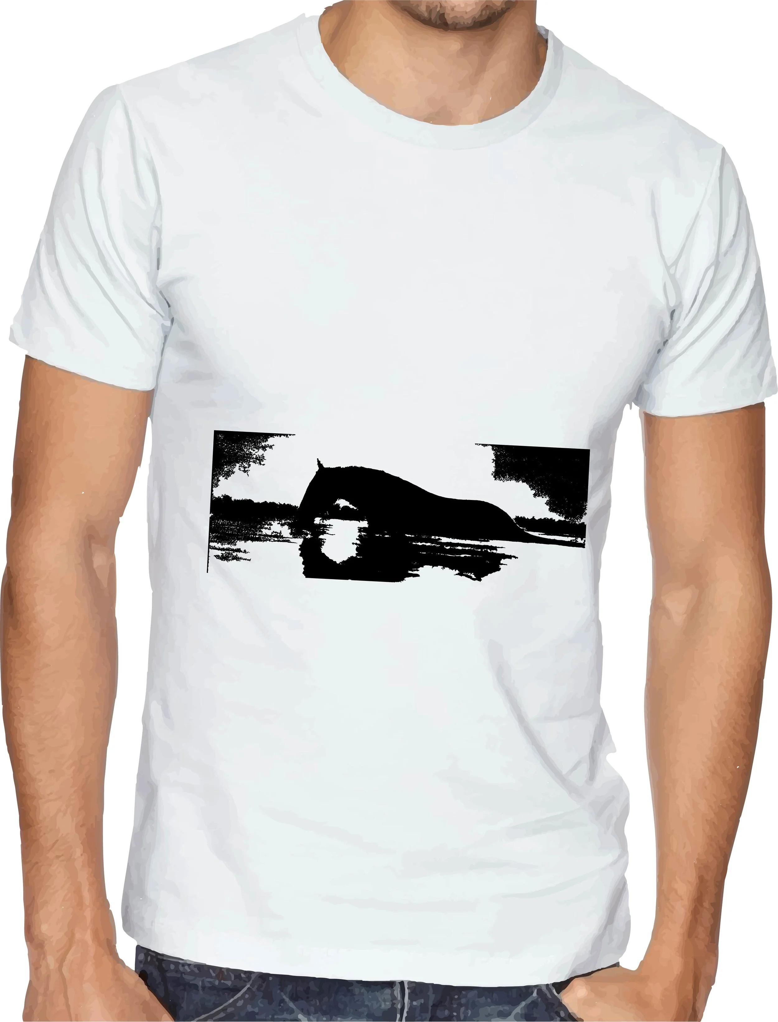 "Crossing" Printed T-Shirt