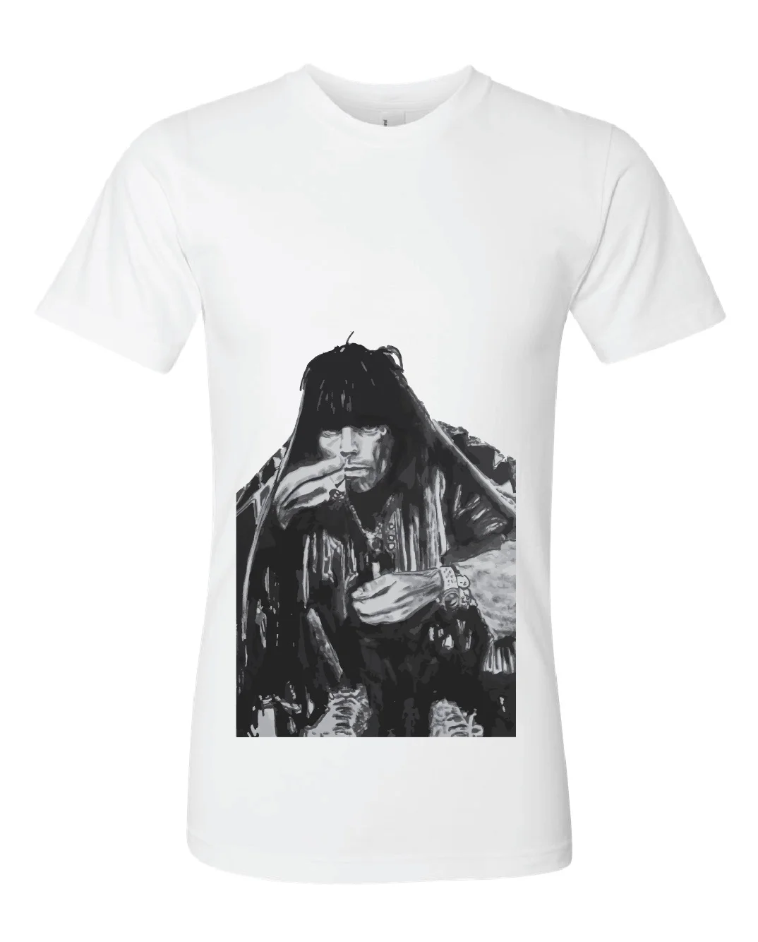 Keith Richards Printed T-Shirt White