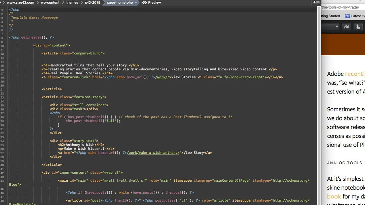 The Tools of My Trade
