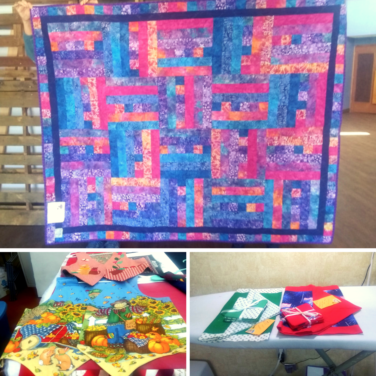 Vests, Quilts, Table Runners