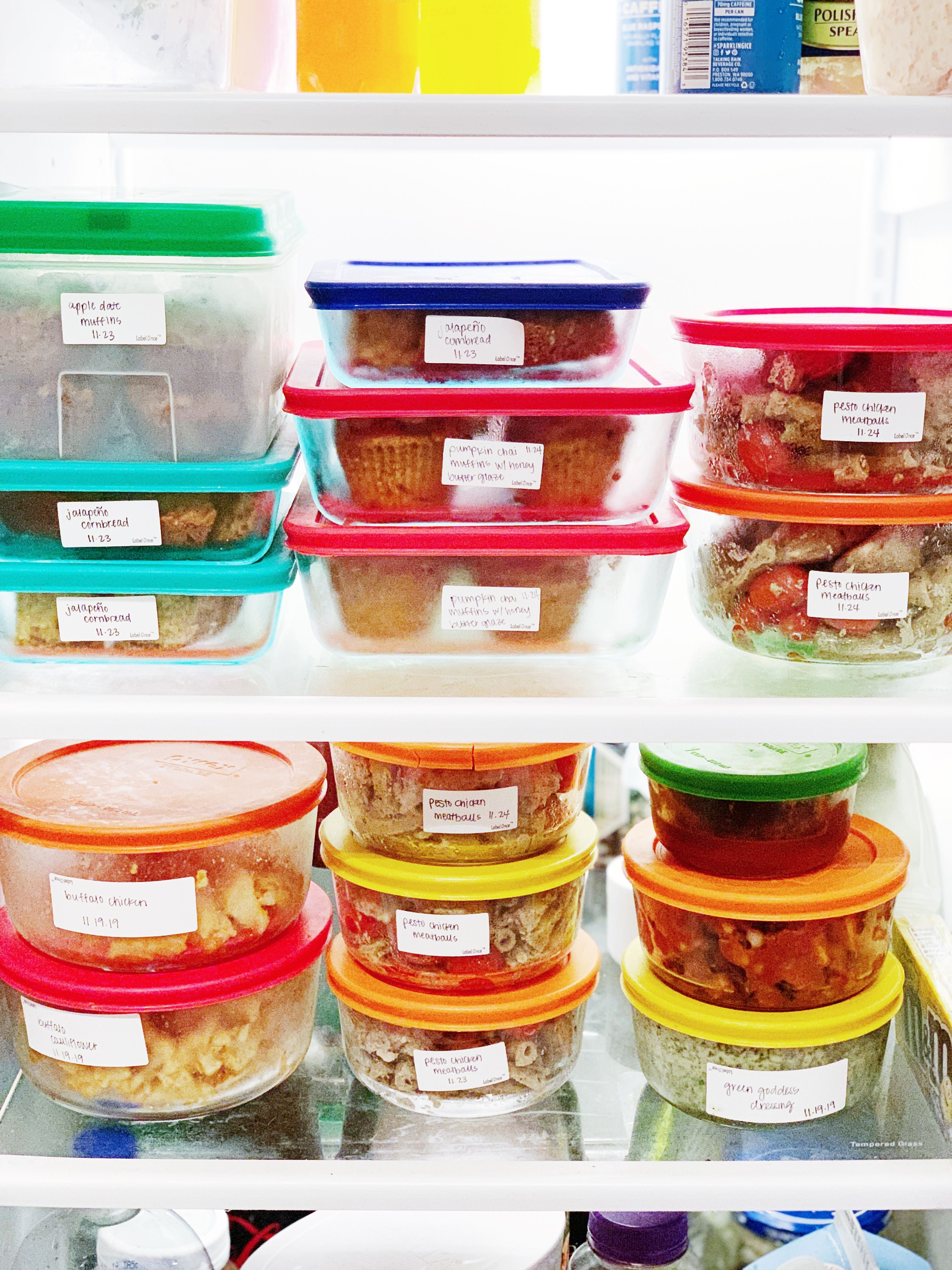 Reusable labels for food containers