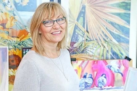 Susan in studio