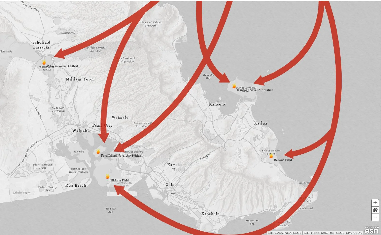 Mapping Pearl Harbor