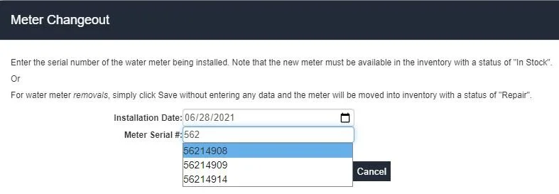 Document Search and Water Meter Updates
