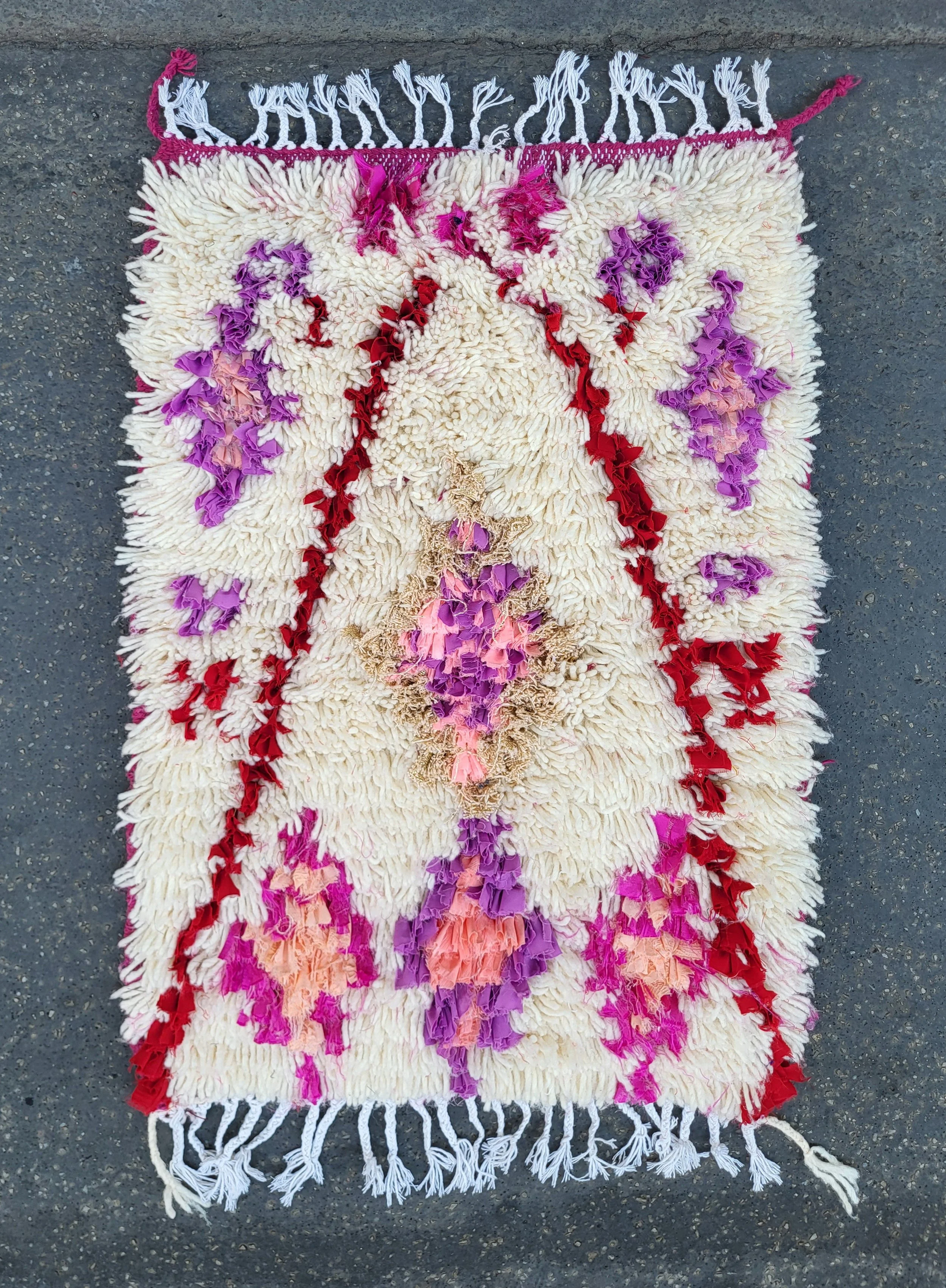 calla Small Format Azilal Rug: Cherry
