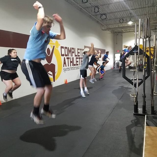 Our athletes are jumping for joy being back in the gym!