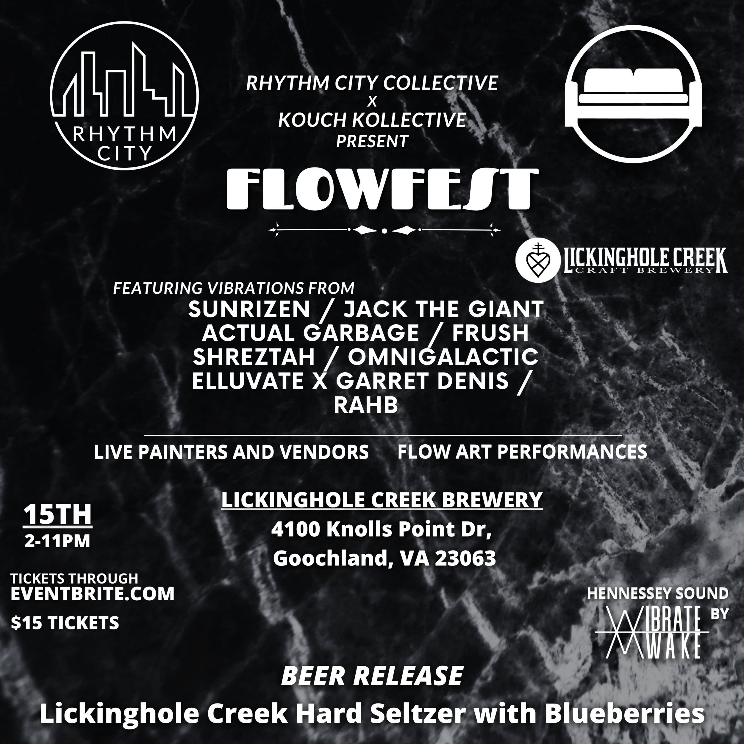 Lickinghole Creek Presents FlowFest -Blueberry Seltzer Release