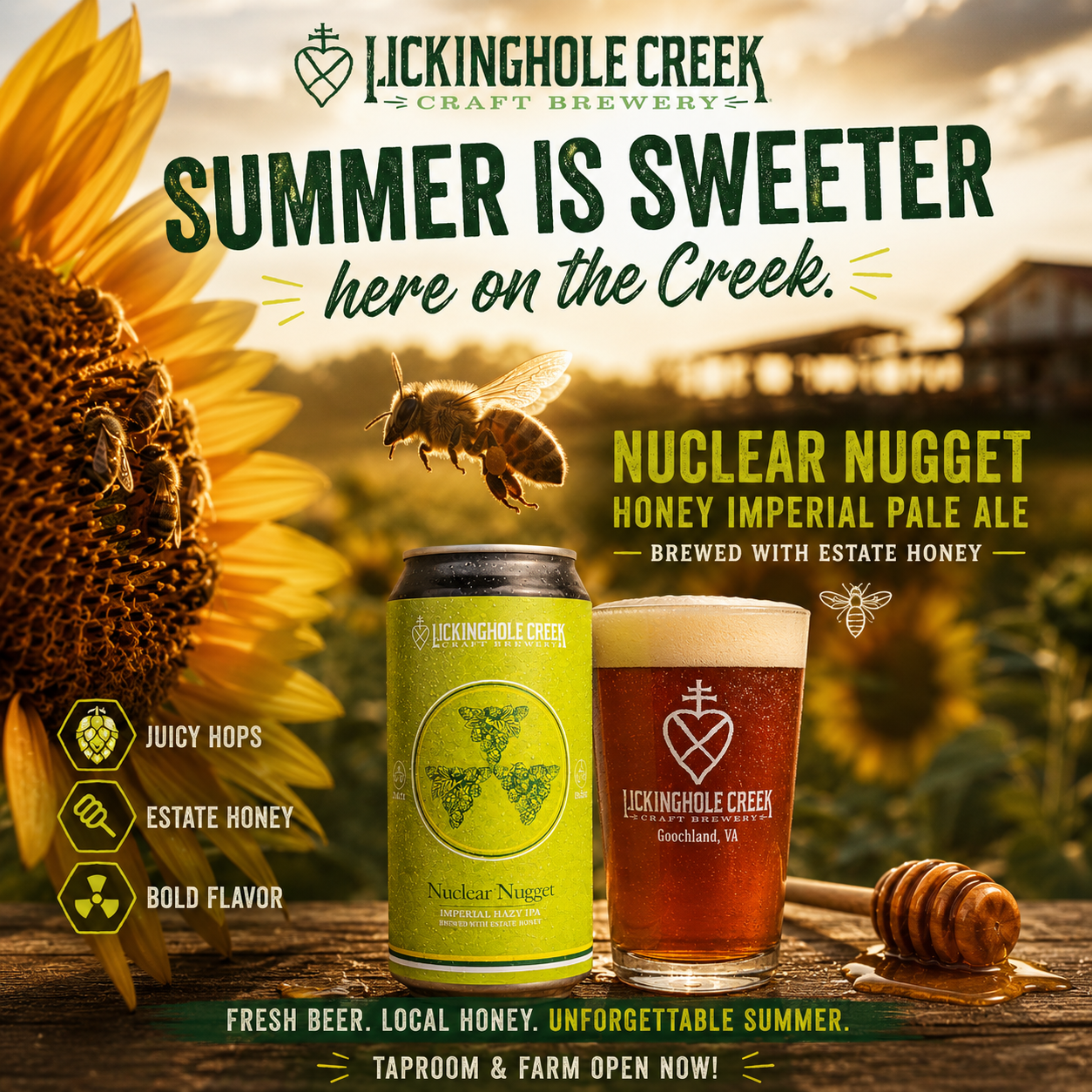 Nuclear Nugget Honey Imperial Pale Ale is back!