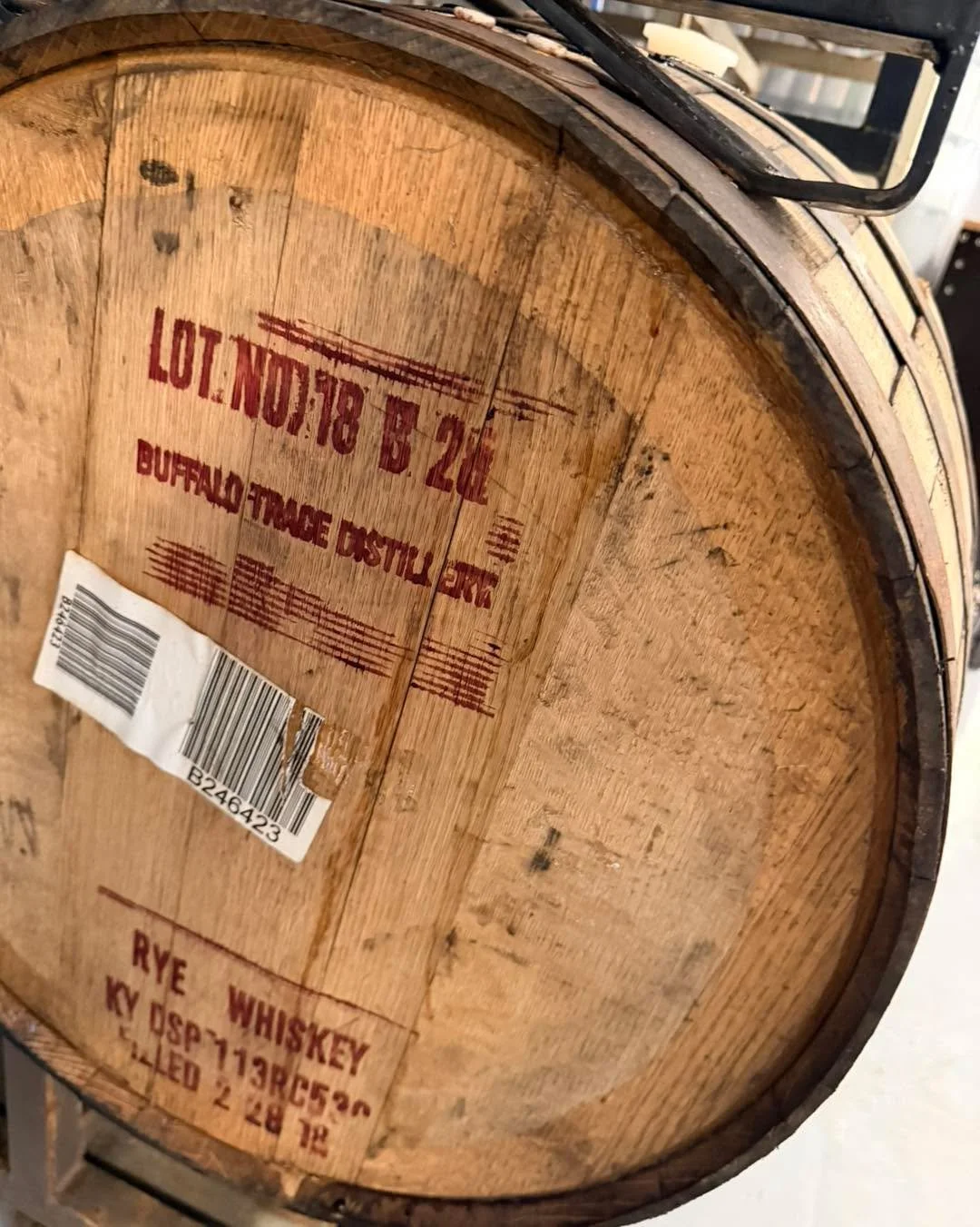 Something special is aging! Nugget on Rye Honey Imperial India Pale Ale aged on Buffalo Trace Rye Bourbon Barrels. Nugget on Rye saw little of the American market as it was prepurvhased by our fans overseas, including France, Japan and South Korea.  