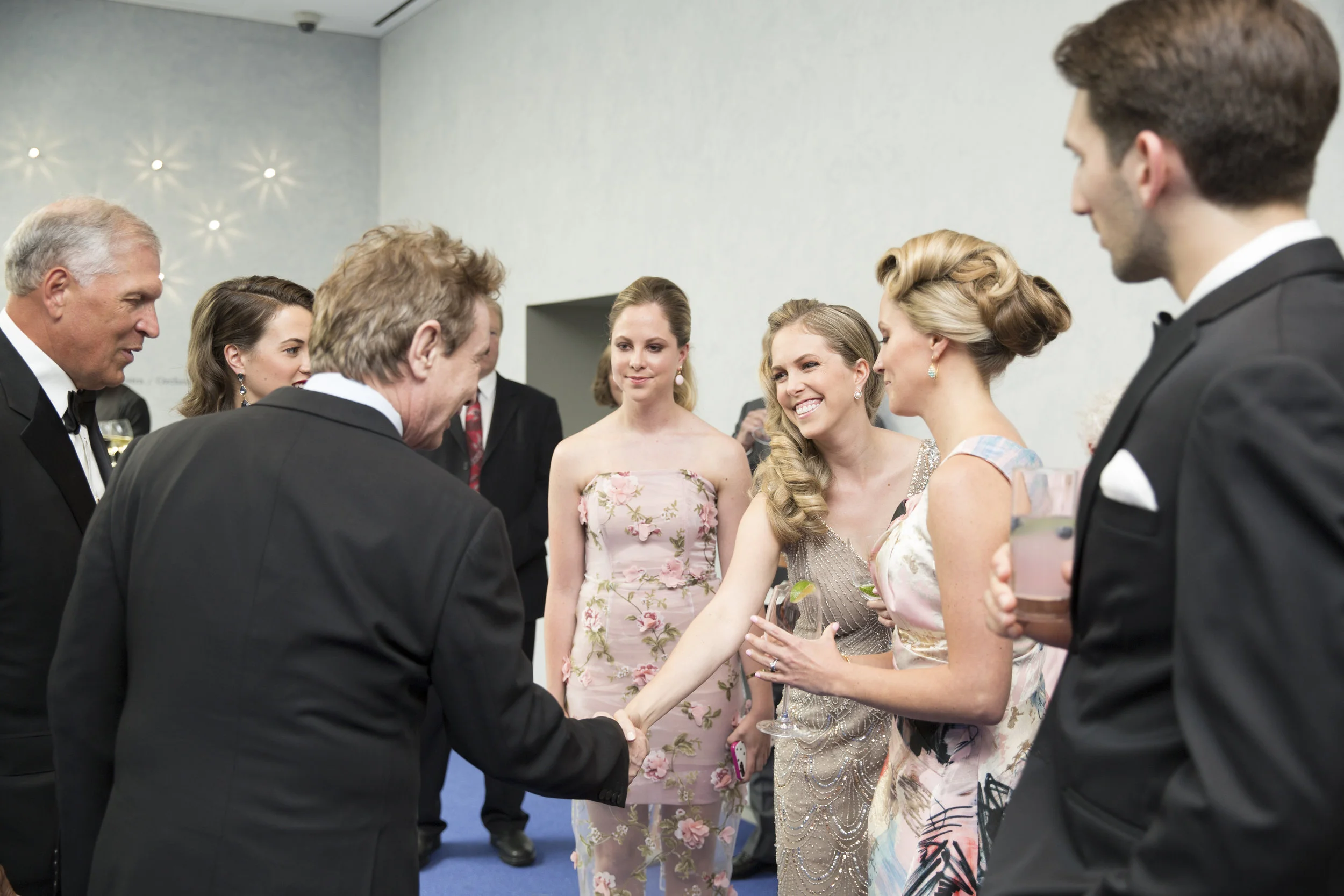 The Walter family at the meet and greet with Martin Short