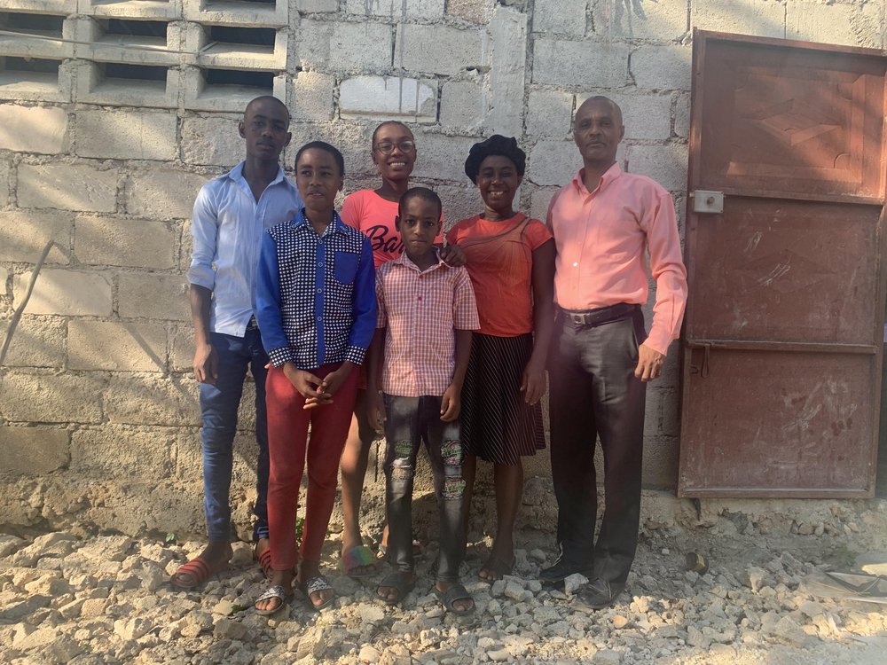  Clarel and Marillia recently celebrated their 20 year anniversary. They have 4 children together. Their first child, Rose Esther is 20 years old and preparing to enter college this fall. She shared with us, "I want to start my own business. This is 