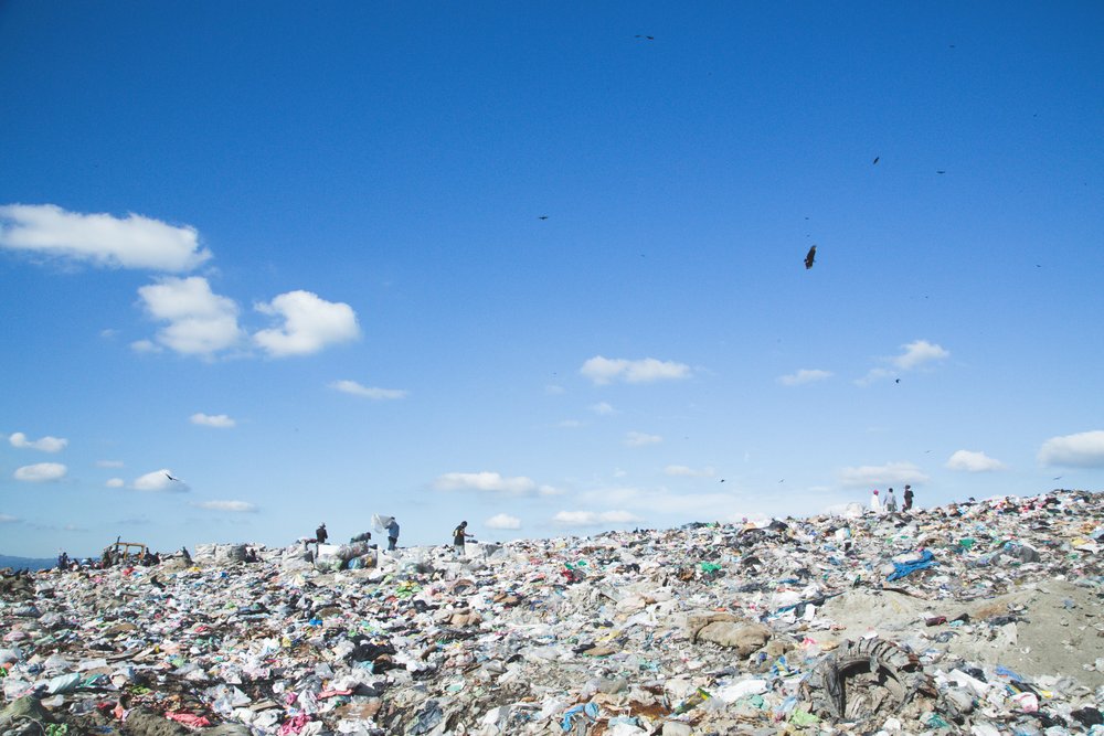  While the majority of our collectors gather from streets and canals, there’s a portion of our collection network that gathers directly from the largest open landfill in Port-au-Prince, called Truitier. This is Truitier, where around 2,000 people liv