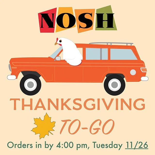 Hi, Friends 👋🏼! Thanksgiving is almost here! 
Get your orders in by 4:00 pm 
on Tuesday, 11/26 from our To-Go menu.
Link to menu in our bio.
&mdash;&mdash;&mdash;&mdash;&mdash;&mdash;&mdash;&mdash;&mdash;&mdash;&mdash;
#thanksgiving #durham #nc #du