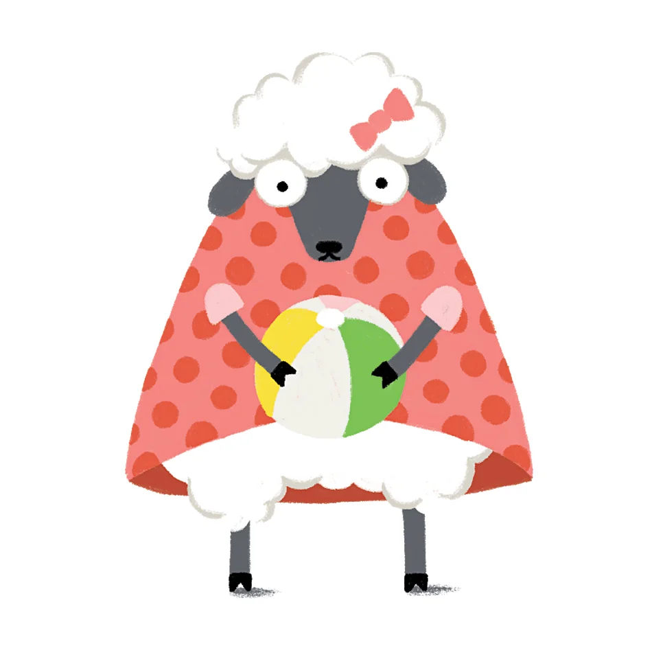 Sheep on the Beach