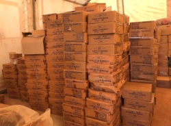 Bibles awaiting distribution