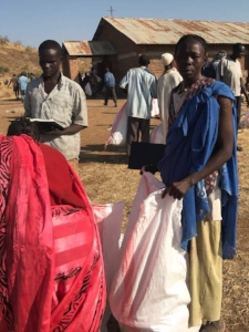 Physical bread with the Bread of Life distributed