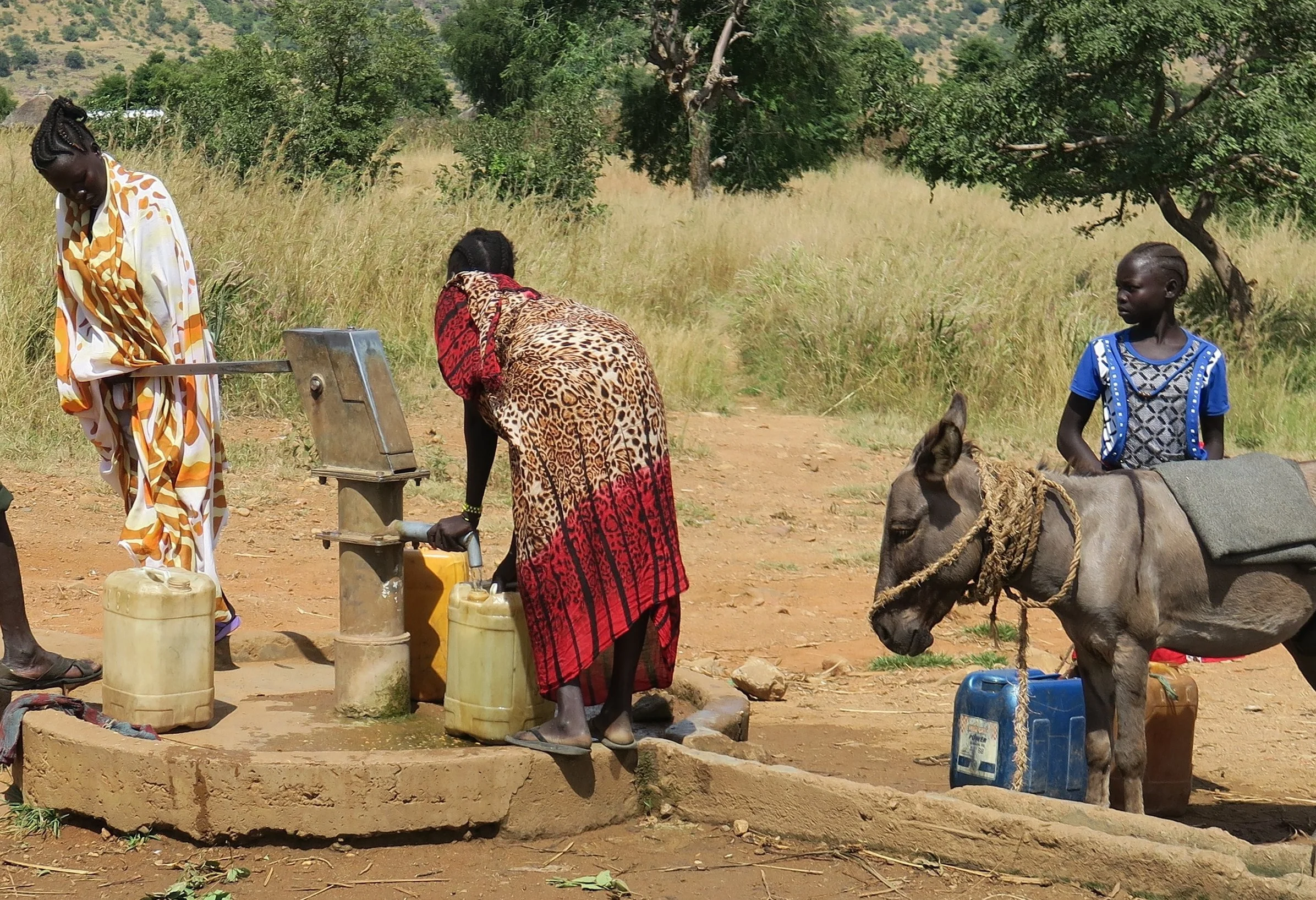 Safe water well repaired by PPF
