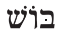 Hebrew word ‘bosh’
