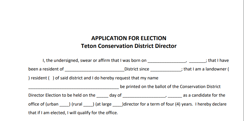 TCD Supervisor Application Filing Open
