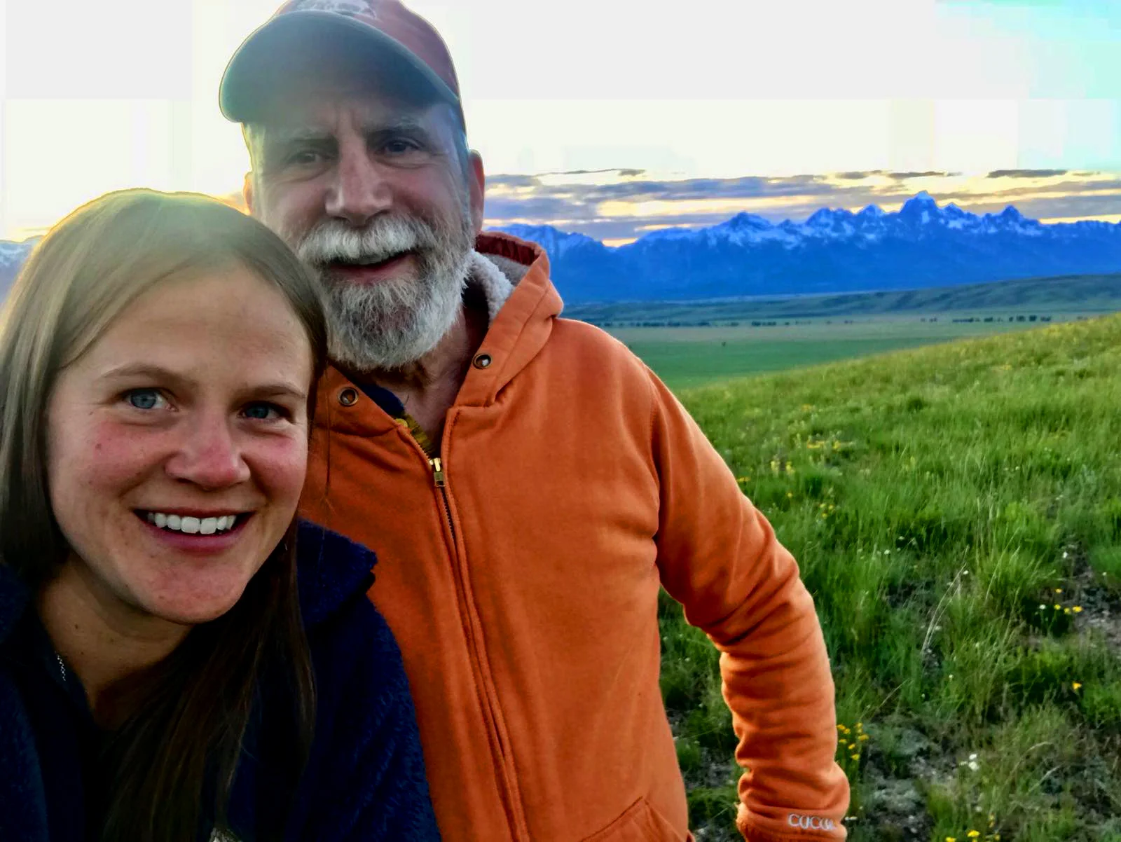 Carlin’s wife, Amy, and his Dad, Bill