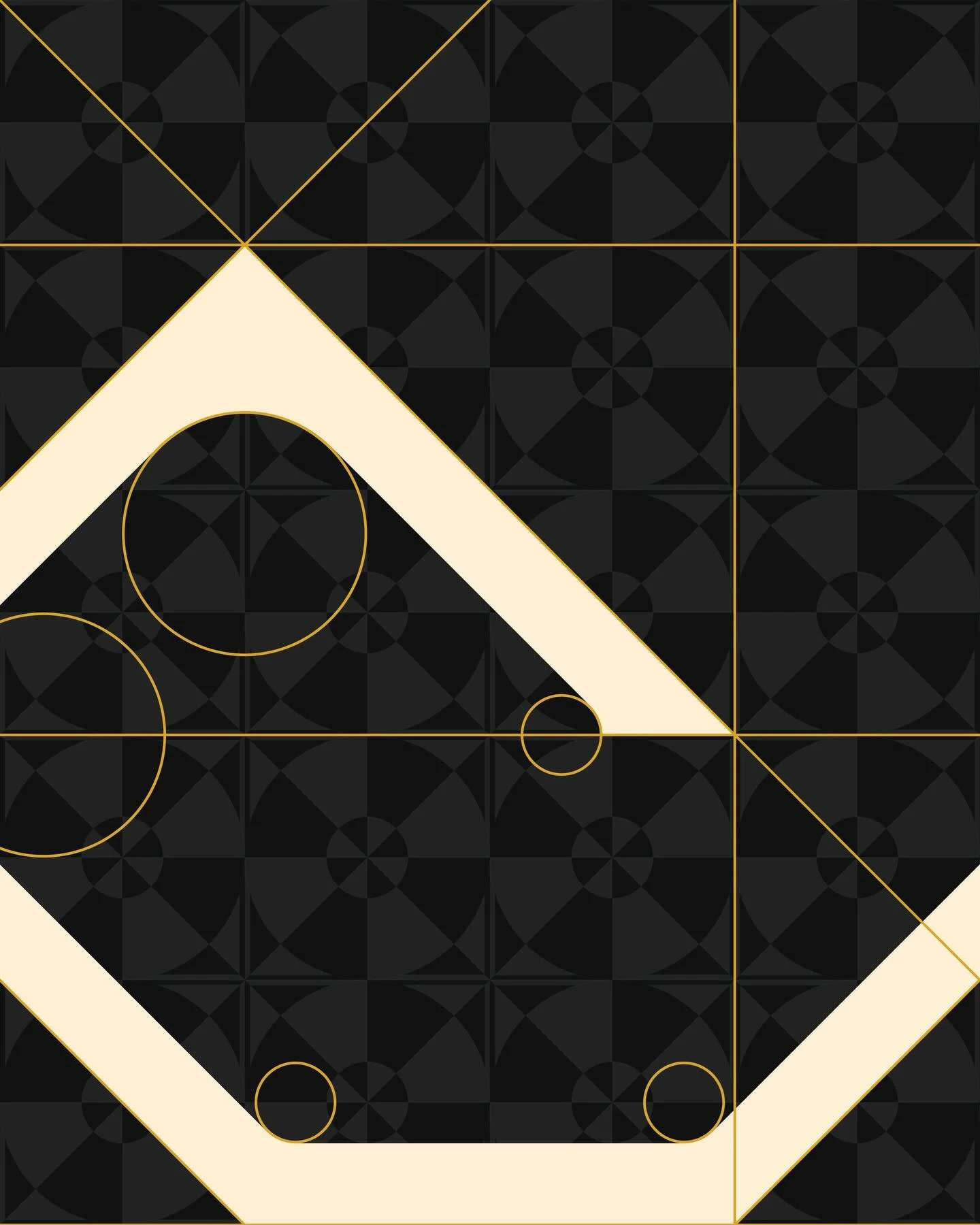 Adjuster Squared is a modular font system built on an 8&times;8 square grid. Each character is constructed exclusively from straight line segments set at 0&deg;, 45&deg;, and 90&deg;.

Every square is subdivided into thirds, with one-third defining t