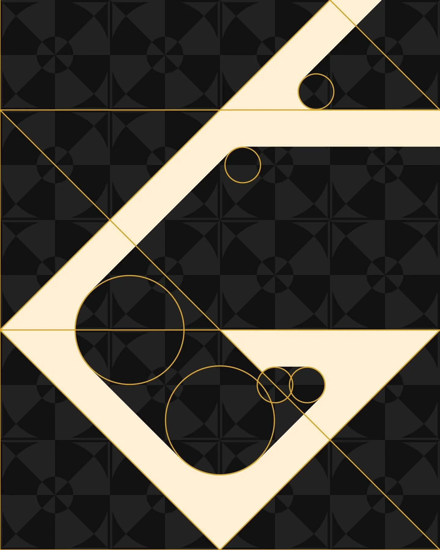 Adjuster Squared is a modular font system built on an 8&times;8 square grid. Each character is constructed exclusively from straight line segments set at 0&deg;, 45&deg;, and 90&deg;.

Every square is subdivided into thirds, with one-third defining t