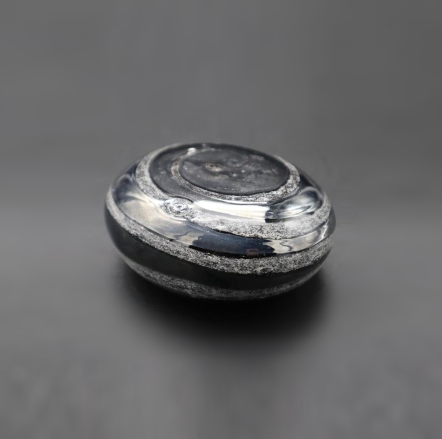 Memorial Cremation Ash Glass Skipping Stone