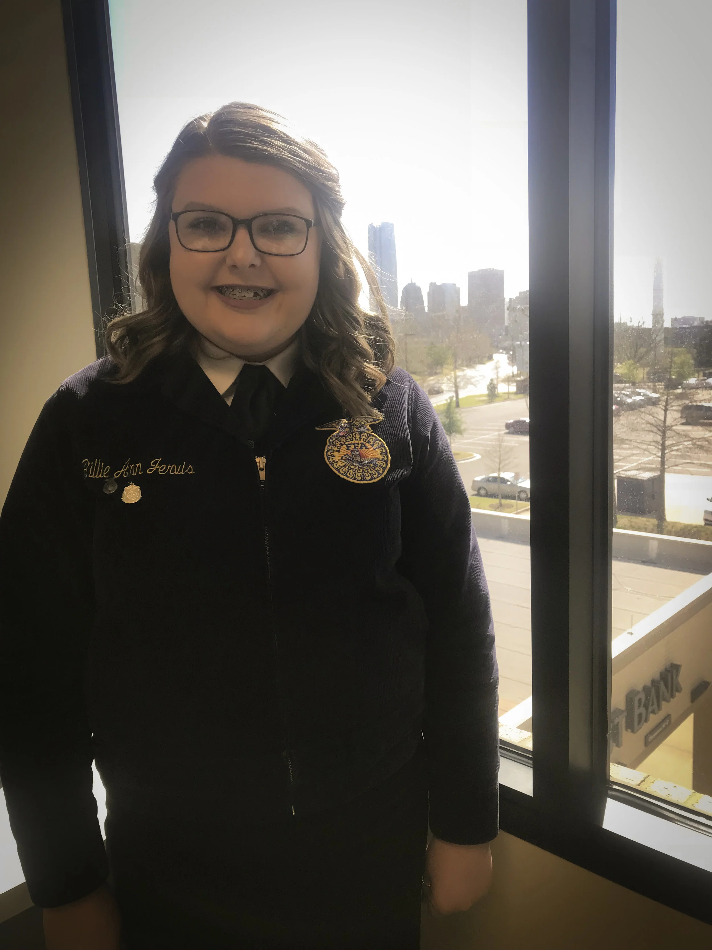 Billie Ann Jervis | Sapulpa, Okla.| Sophomore Billie Ann’s family’s roots run deep in agriculture. She has shown pigs from the county to national levels and her favorite show is World Pork Expo in Des Moines, Iowa. Between traveling with her father for the National Association of Agricultural Agents and being involved with National Pork Board’s Youth for the Quality Care of Animals, she has become passionate about learning and teaching others about pork production. She is most excited to visit commercial swine farms.
