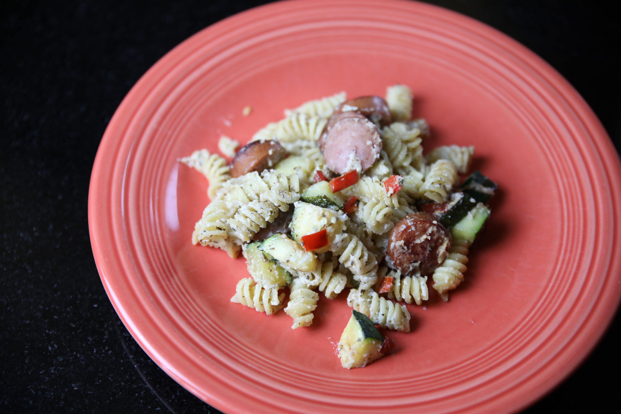 Italian Sausage with Pasta and Herbs 