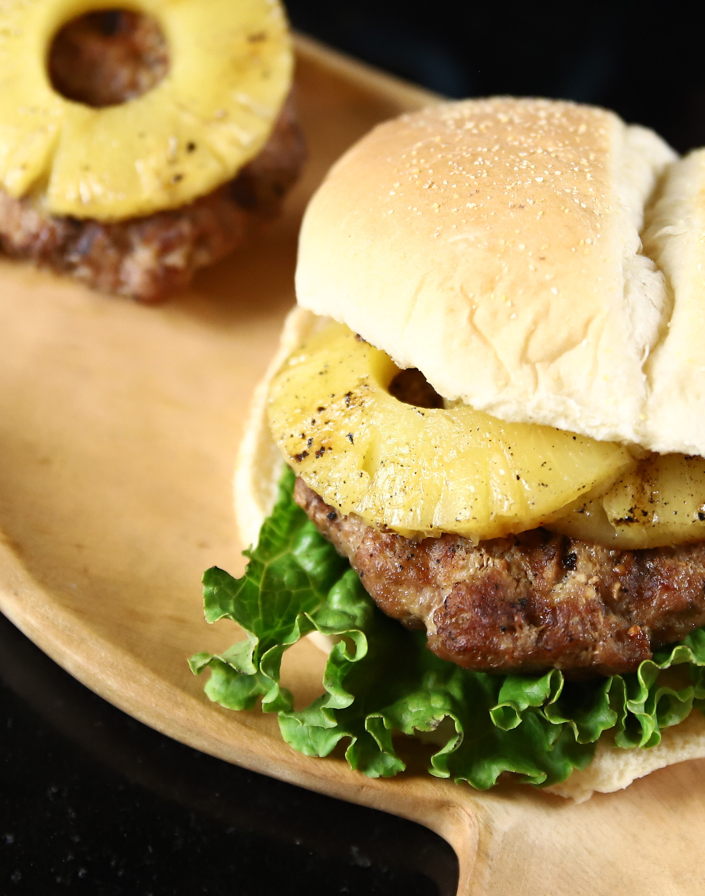 Pork Burger with Pineapple