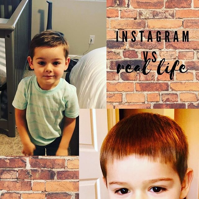 #instagramvsreality #killedit #momhaircut