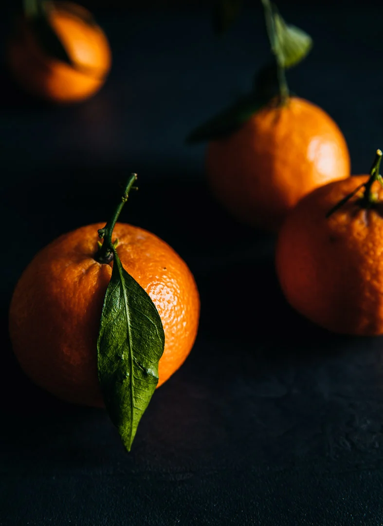 clementines shot with moody background and light. Sarah Ehlinger / Brand Spanking You Brand Photography