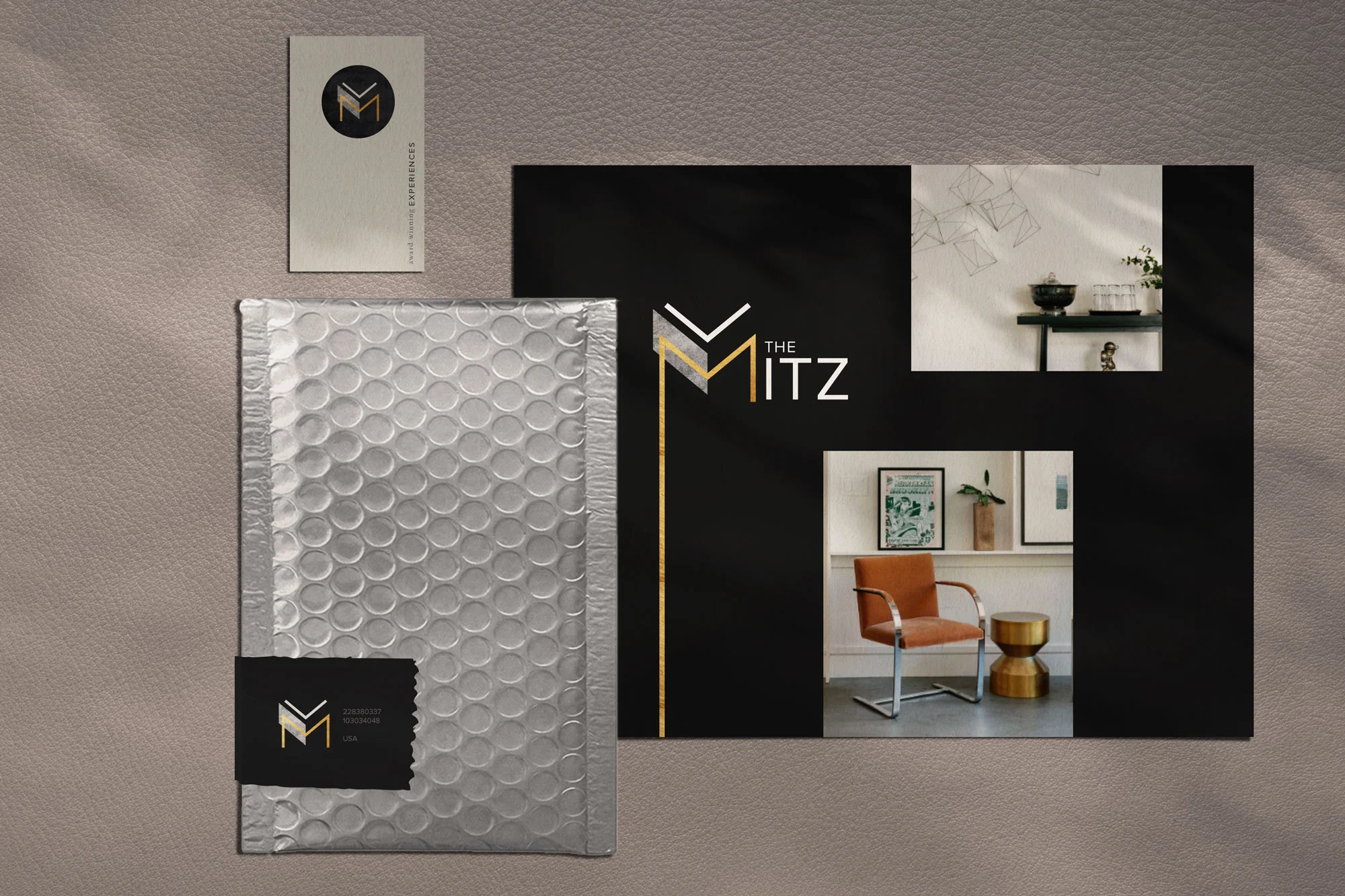 Brand identity design for the Mitz, Chicago. Designed by Sarah Ehlinger | Brand Spanking You