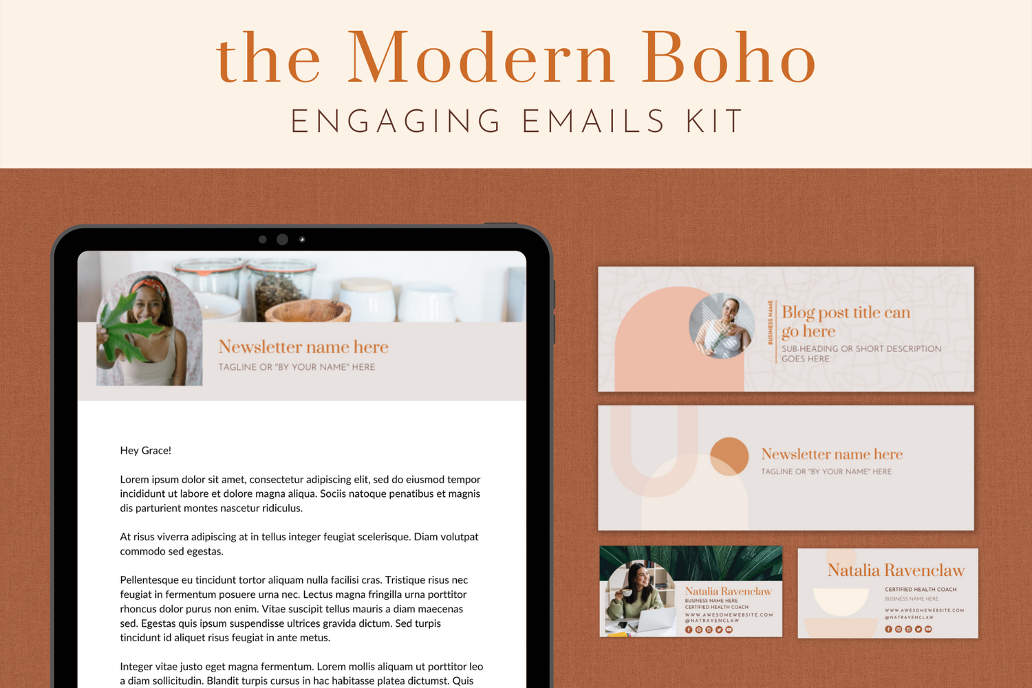 Canva Email Header Examples Email Header & Signature Canva Template Kit: The Sophisticated Mystic ...