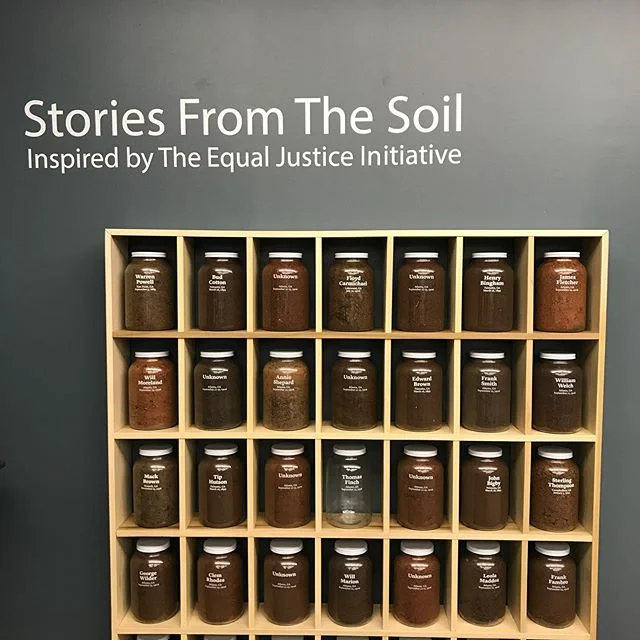 What an honor to be present for the opening of “Stories from the Soil” by @fultonremembrance & @EJ I_org at @aarl_atl What a wonderful job by the Coalition to take the inspiration of Allison Bantimba and turn it into a lasting memorial to the victims of racial terror. #createtension #jimcrow #racism #endracism #history #stereotypes #APeoplesJourney #socialjustice #racialinjustice #soilcollection #lynching #eji #atlanta