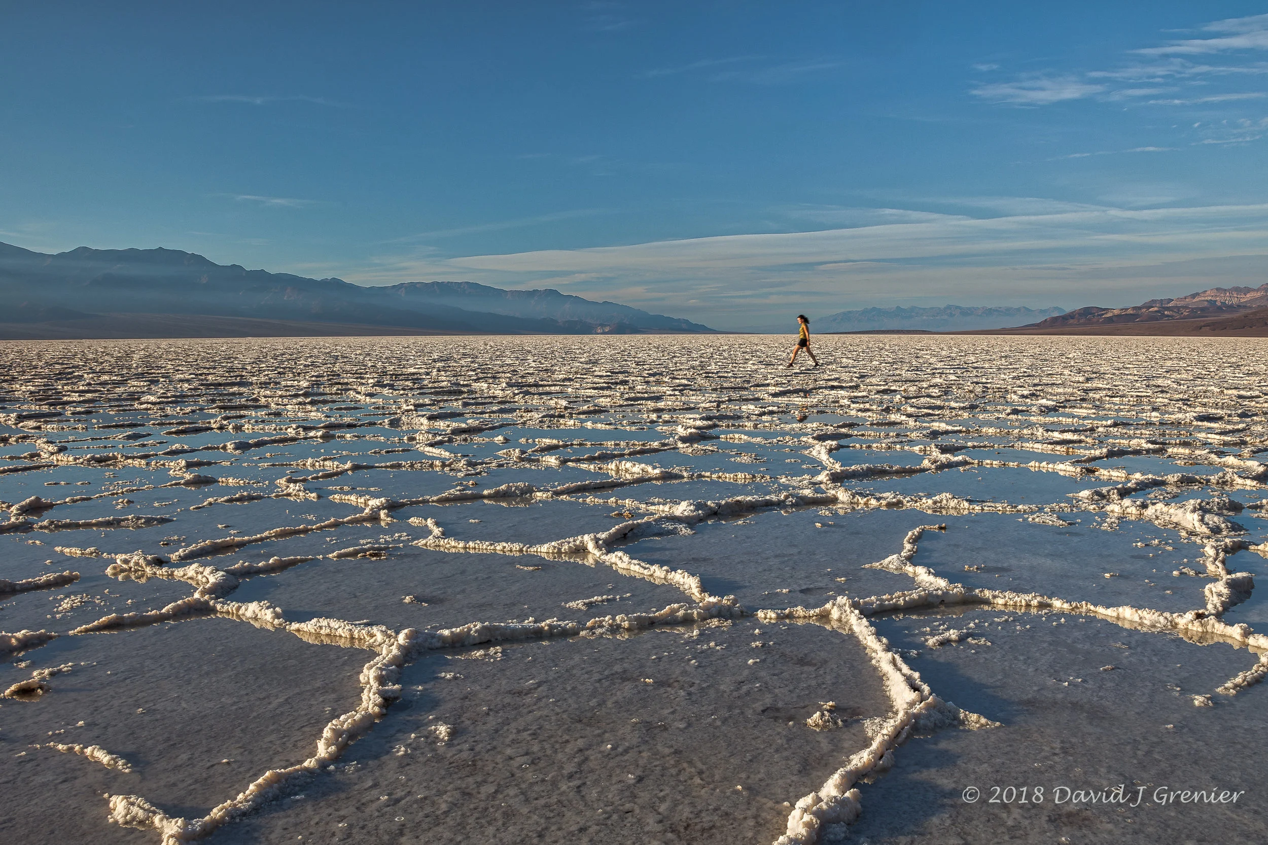 I was getting set up prior to sunset when this young lady walked through, normally a 'you're in my shot moment' but I embraced the moment and took this shot anyway. One that gives a perspective and adds a sense of motion to an otherwise stagnet image. 