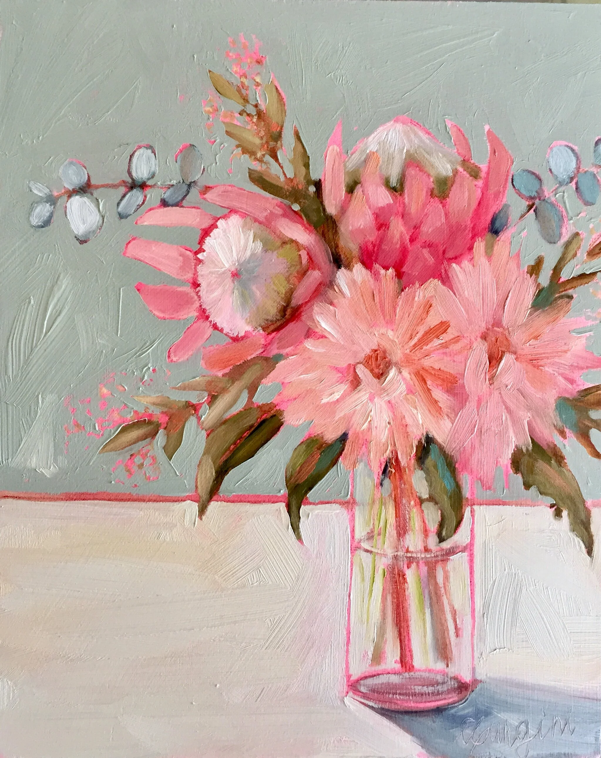 King Protea with Dahlias no.3