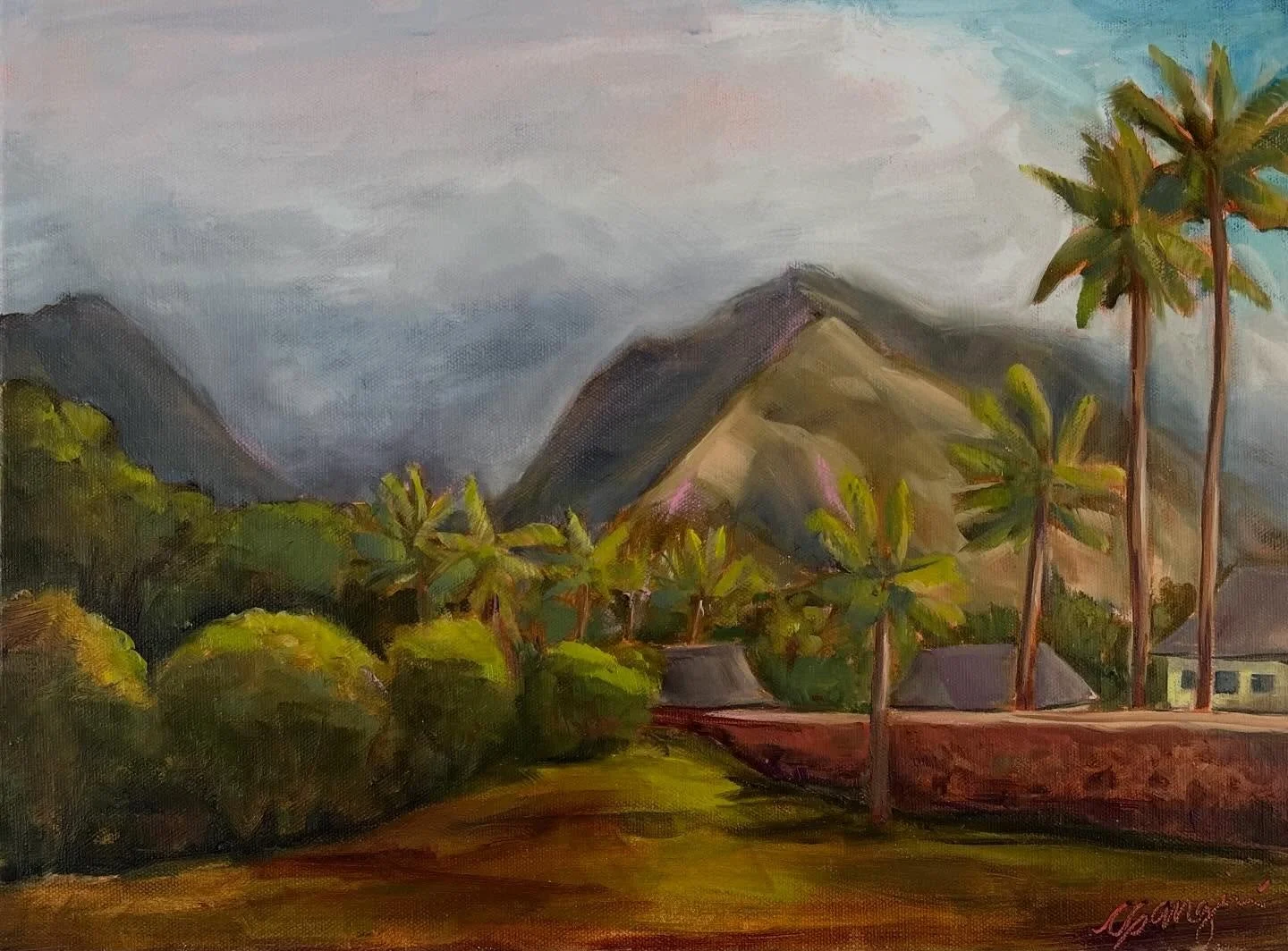 &lsquo;Olowalu No. 1&rsquo; #cganginiart #enpleinair #mauiart #mauiartist #oilpainting