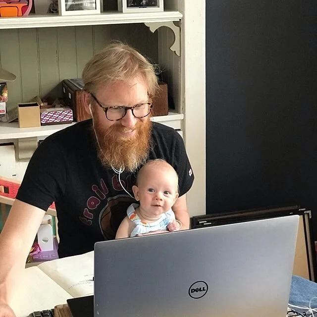 This guy never stops moving, and never stops being patient, kind, funny, and calm (even when we are being the opposite of those things) It&rsquo;s a joy to watch you parent, @mrkanewske, and to parent alongside you. We love you so much! Happy Father&