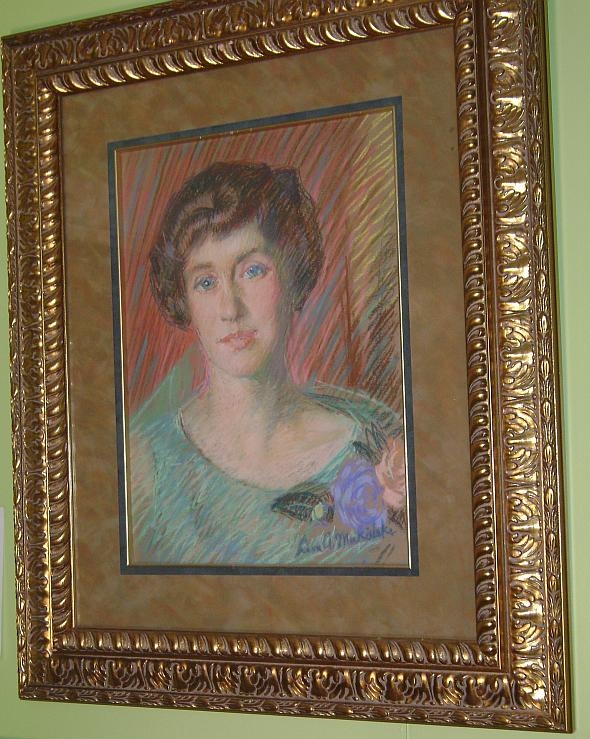 Pastel of Woman by Leon Makielski